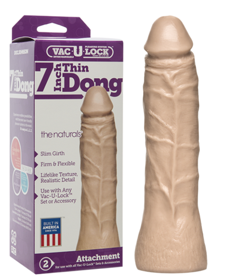 Accesorio Vac-U-Lock Real Slim 7” – Delgado, realista y directo al punto