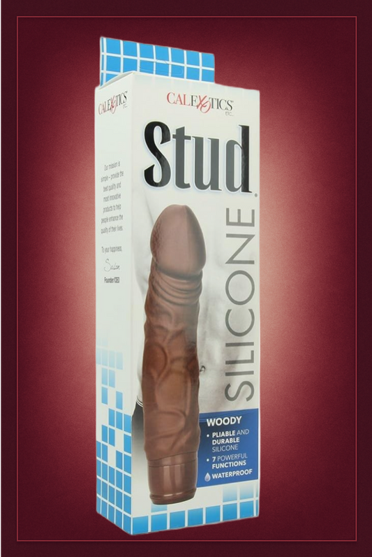 STUD SILICONE WOODY BROWN – 7 FUNCIONES