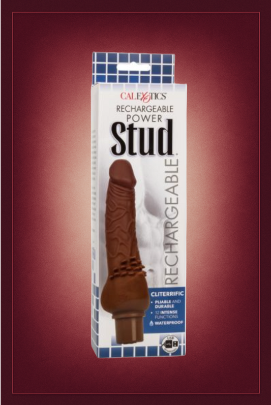 STUD RECHARGEABLE POWER – BROWN CLITERRIFIC 12 FUNCIONES