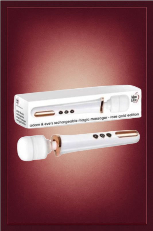 Adam & Eve Rechargeable Magic Massager - Rose Gold Edition