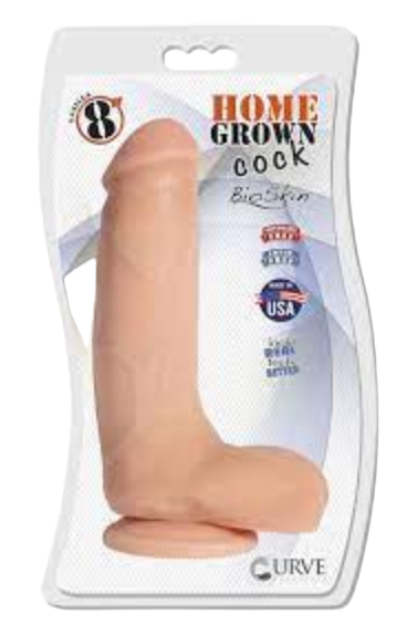 Home Grown Cock Curve 8" – Tan real que engaña