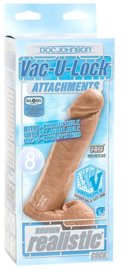 Vac-U-Lock Realistic 6" Brown – Se ve real… se siente mejor
